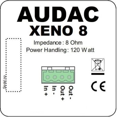 Настенная акустика AUDAC XENO8/B